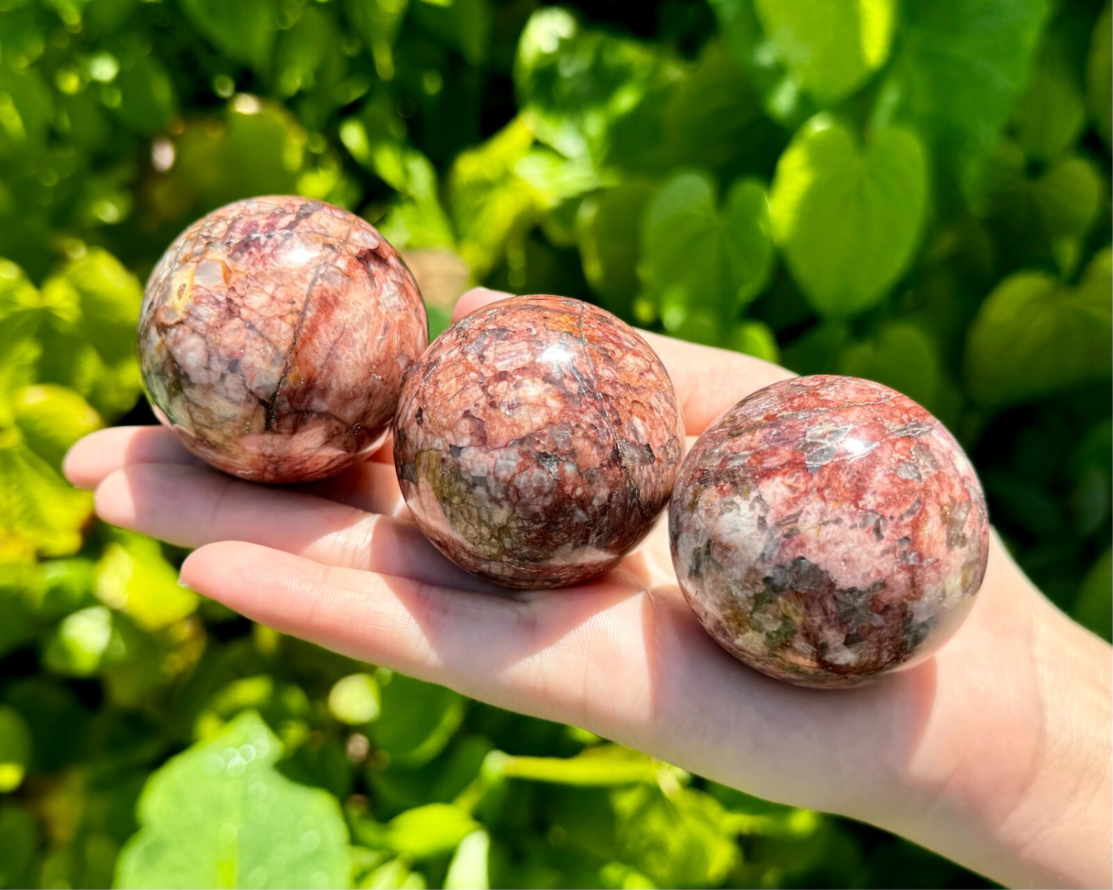 Red Moonstone Crystal Sphere LARGE 1.75 – 2″ Sphere (Natural Moonstone Sphere)