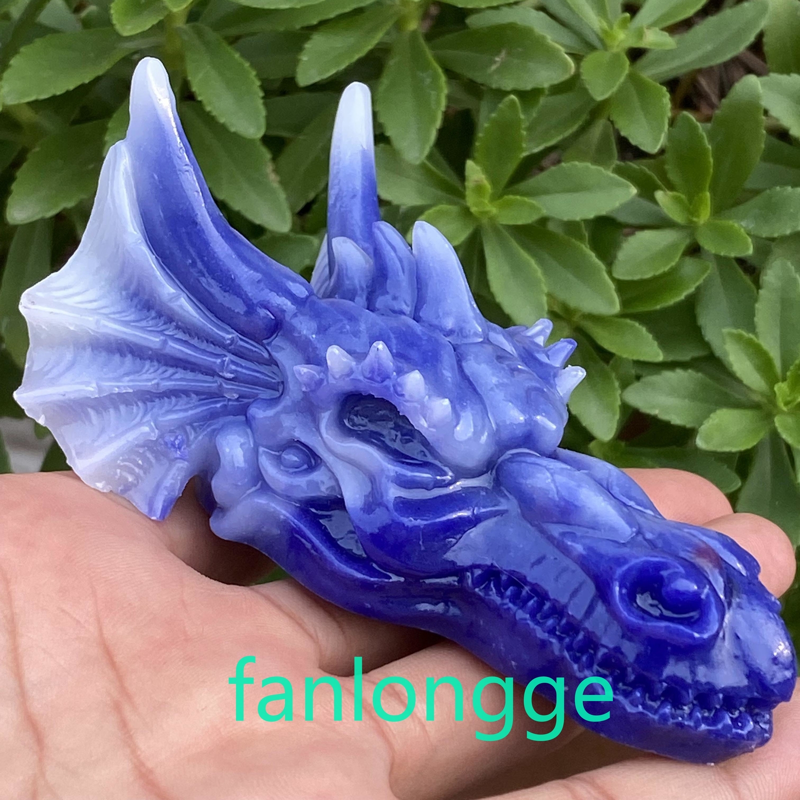 3.5″ Luminous Stone Pink Dragon skull Carved Quartz Crystal Gift Healing 1pc