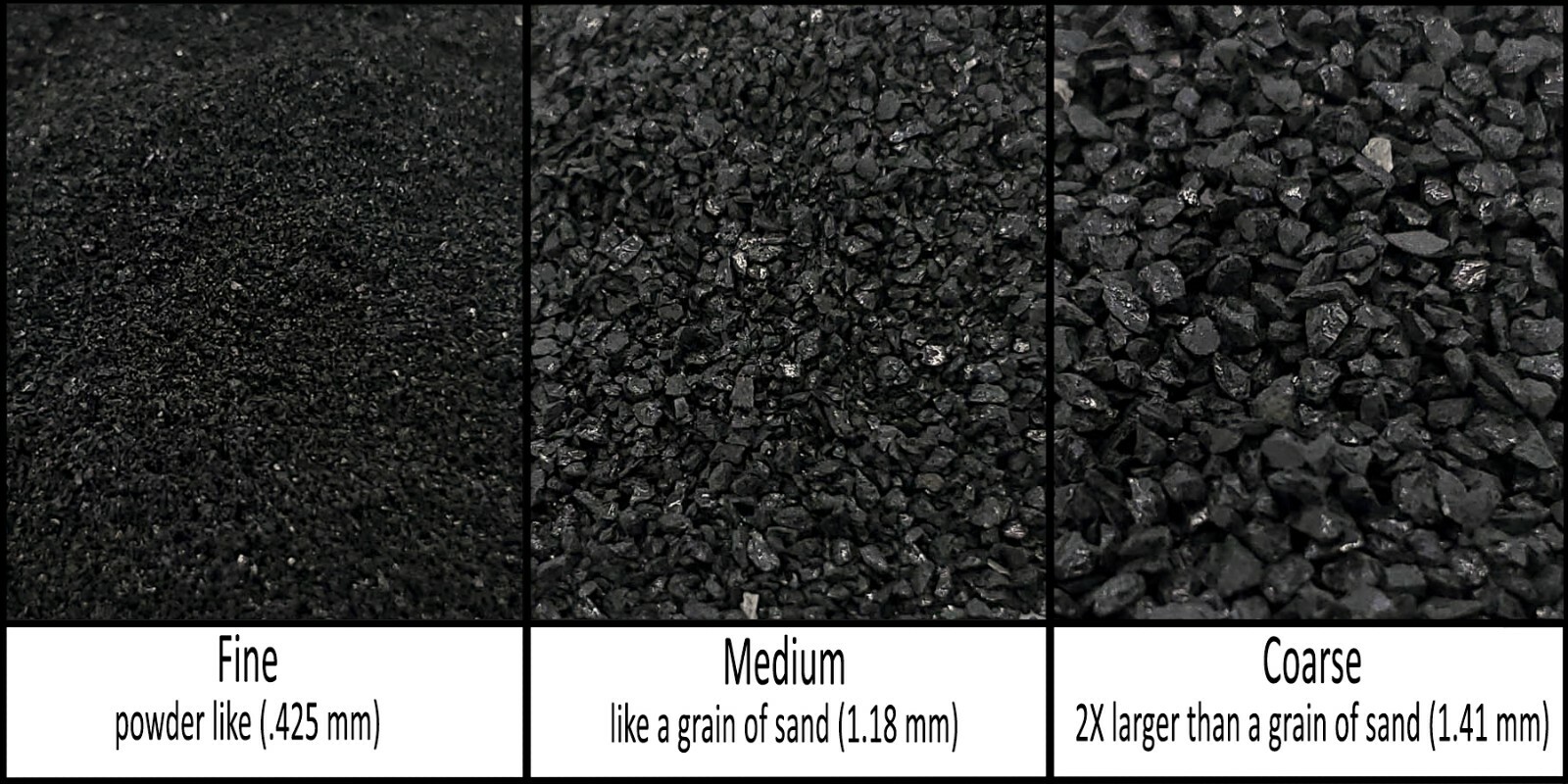 Black Tourmaline Natural Stone – Crushed Inlay (fine, medium, or coarse)