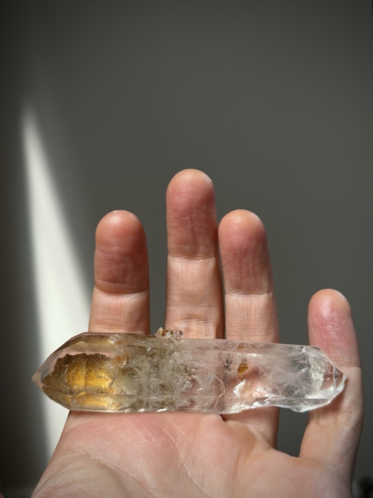 Double Terminated Quartz Inclusion Quartz Window Quartz Iron Quartz Brazil