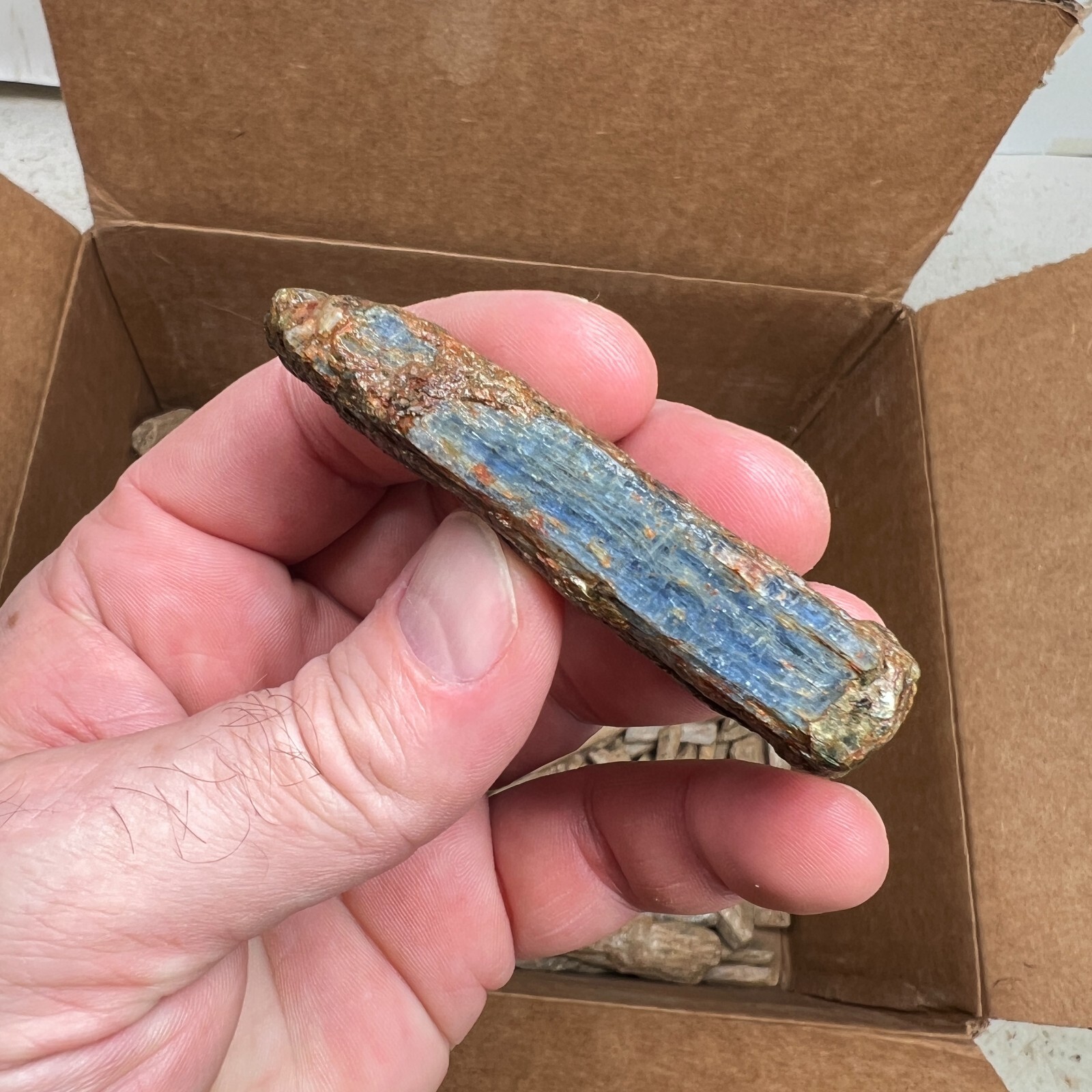 BLUE KYANITE ROUGH MIX LOT 4.0 LBS FROM AFRICA