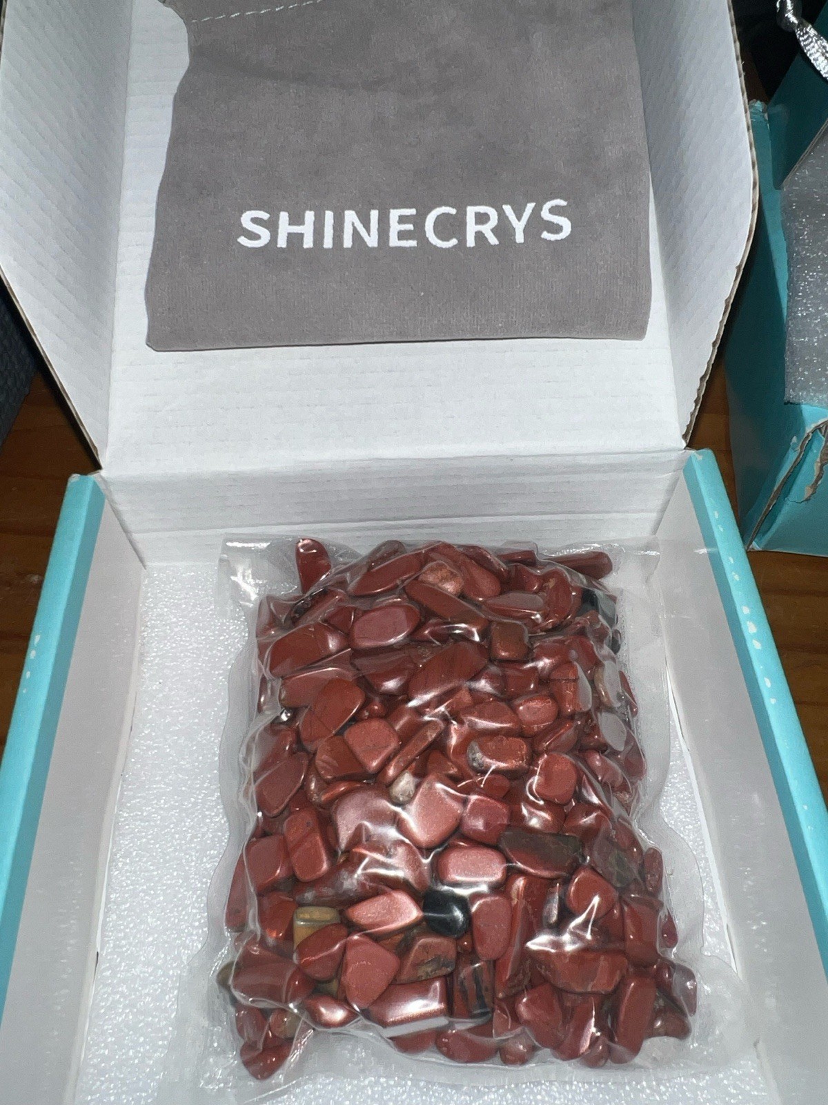 Red Jasper Tumbled Rocks Stones Crystals (1/2 pound) (33-37 stones) .5″ – 1″