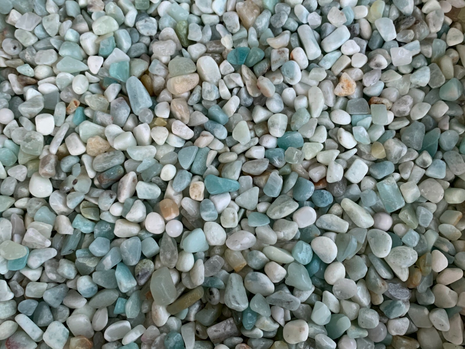 Amazonite Semi Tumbled Gemstone Mini Chips 6 – 8 mm, Wholesale Bulk Lot
