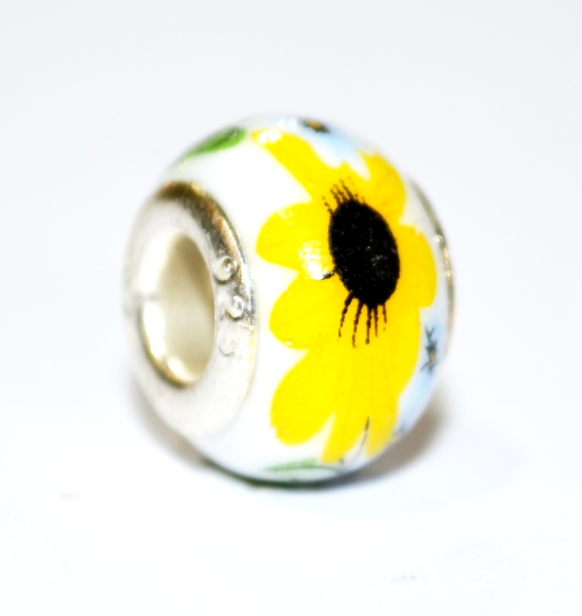 sunflower porcelain bead Jewelry