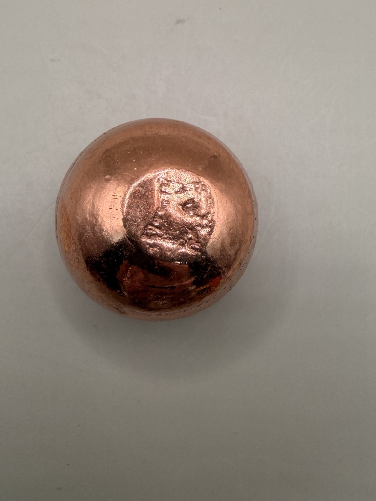 Solid Copper Nugget 3.75oz – 1.5″ Tumbled Metal Energy Conductor Ball