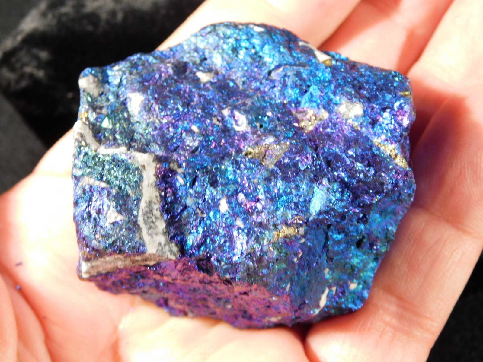 Bright IRIDESCENT Peacock Copper Chalcopyrite or Peacock Ore Mexico 195gr
