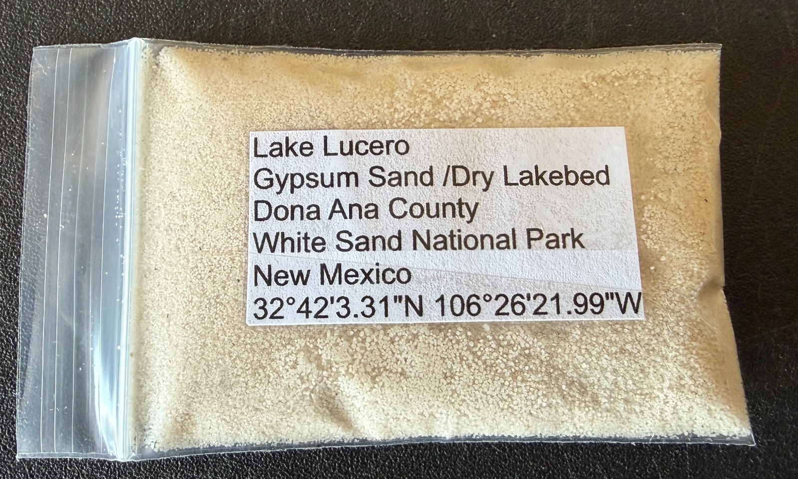 New Mexico Lake Lucero (Gypsum Sand)Sand Sample