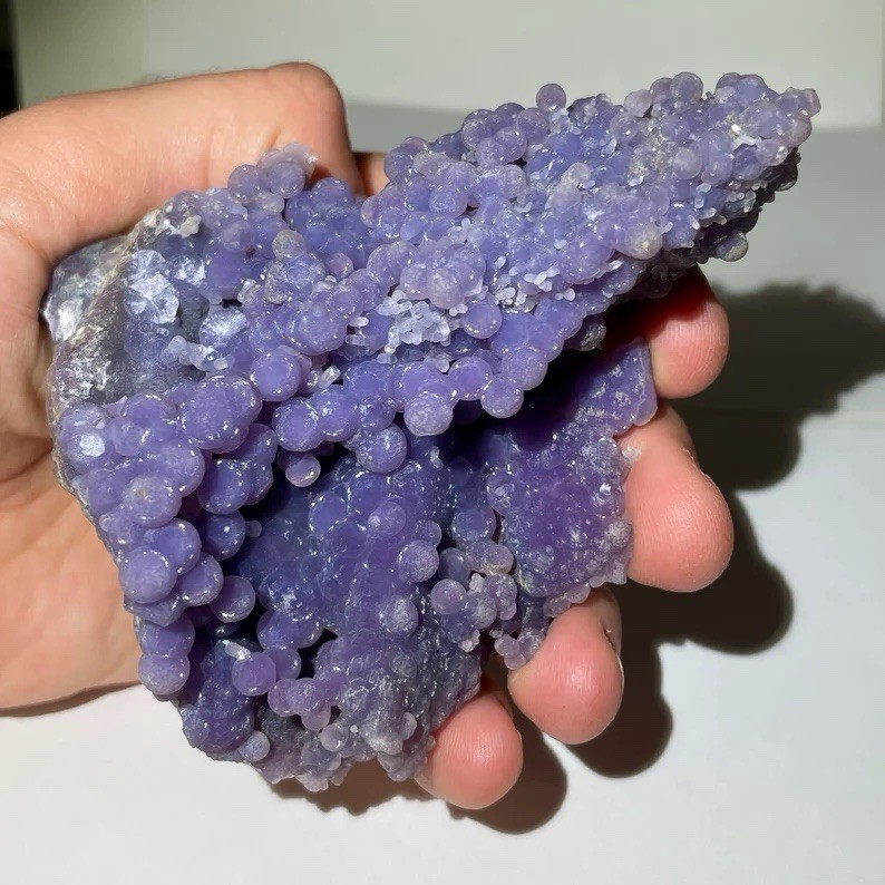 Grape Agate Botryoidal Chalcedony Crystal 3.8” Mineral – West Sulawesi Indonesia