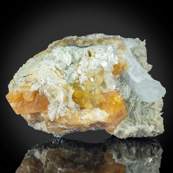 KB: GREAT! SW FL BRIGHT BLUE/WHITE, LW ORANGE SCHEELITE, SICHUAN PROVINCE, CHINA