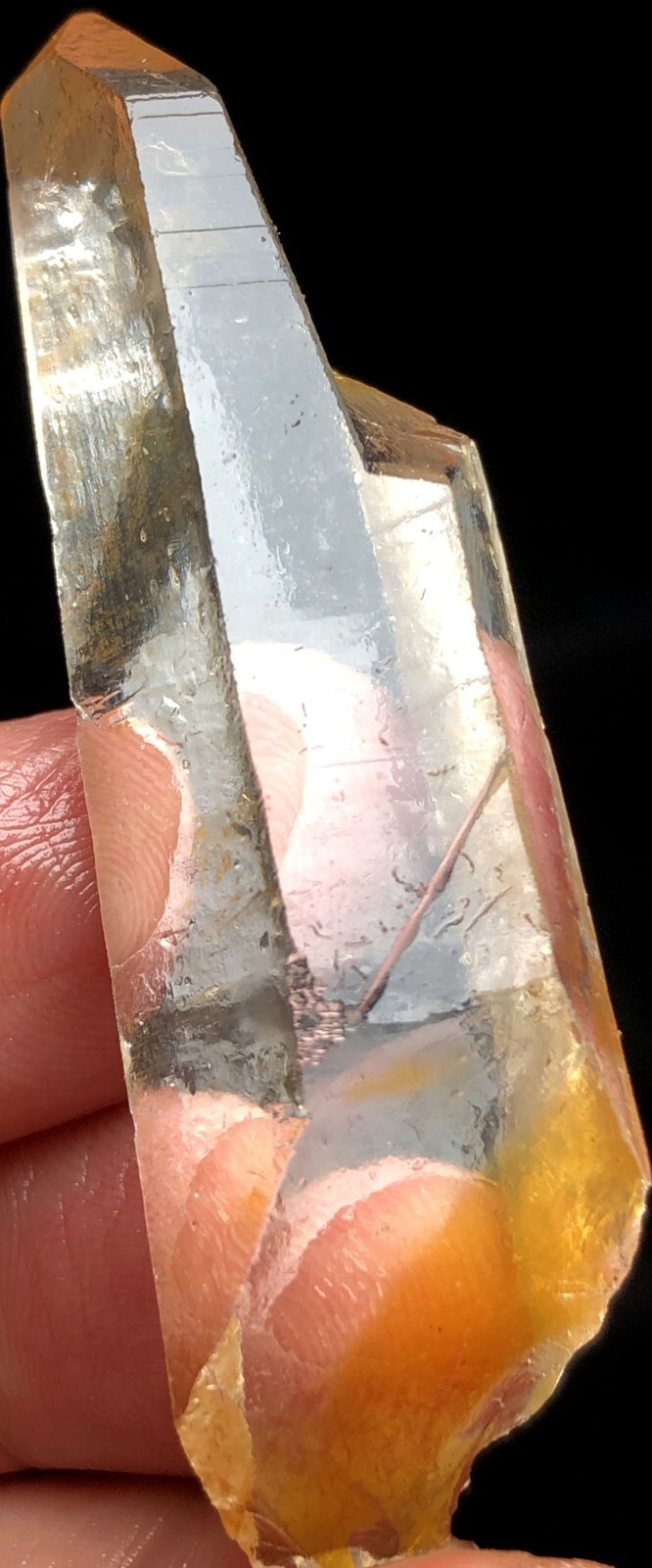 25g 1PC Himalayan Natural singing Lemurian Quartz Lemurian Crystal Point s179