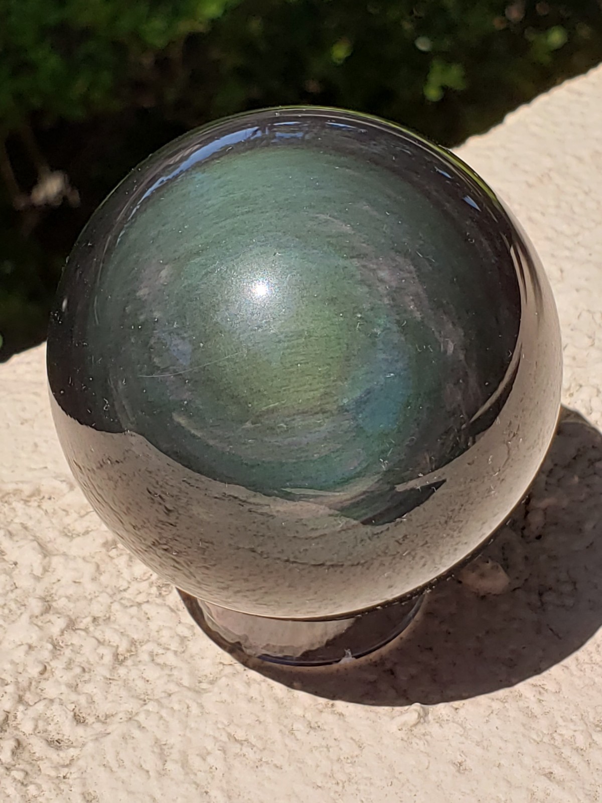2.45″ Rainbow Obsidian Crystal Sphere Orb Ball, 300g or 10.6 oz