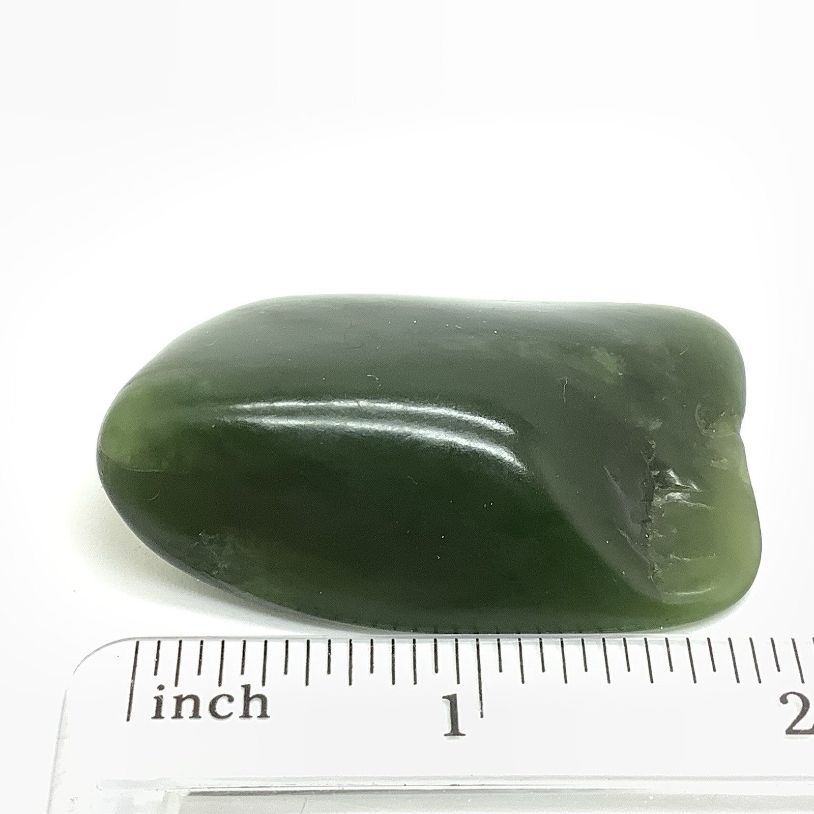 Siberian Jade Pebble Green Nephrite Jade Stone Specimen Siberia 36g
