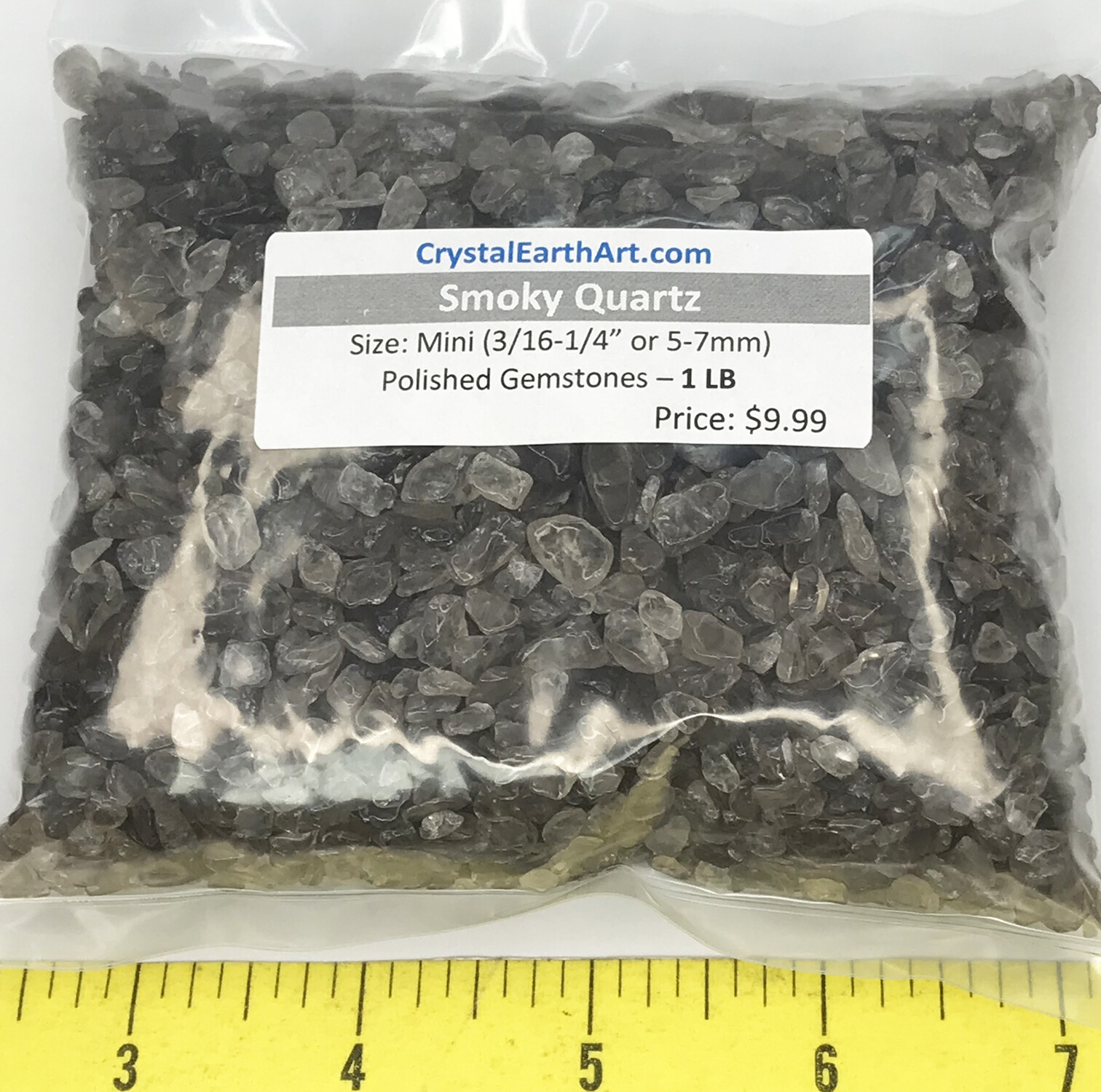 Quartz Smoky Mini ( size 1/8″ to 1/4″ or 3-7mm) 1 lb