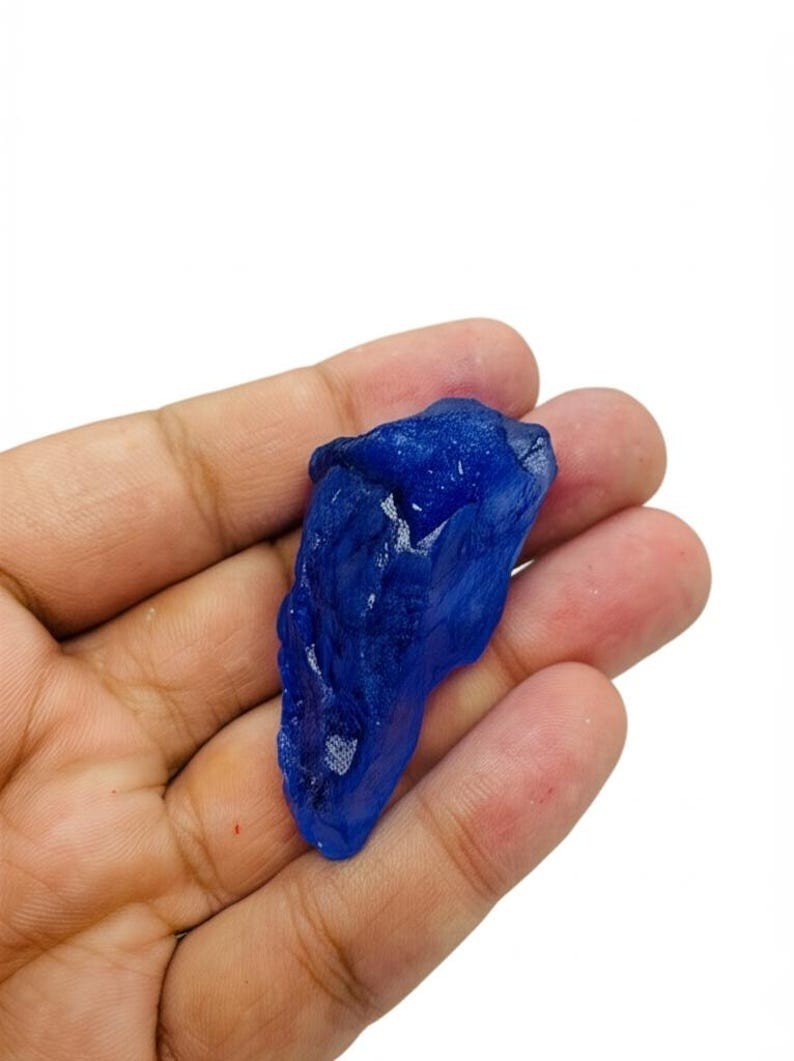 Natural Blue Sapphire Rough Gemstone 50-100 Carat | Raw Uncut Corundum Loose Gem
