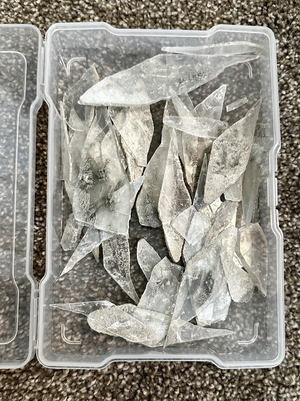 Gypsum/Selenite/Phantom Selenite SLICES/PIECES, Great Salt Lake, UT
