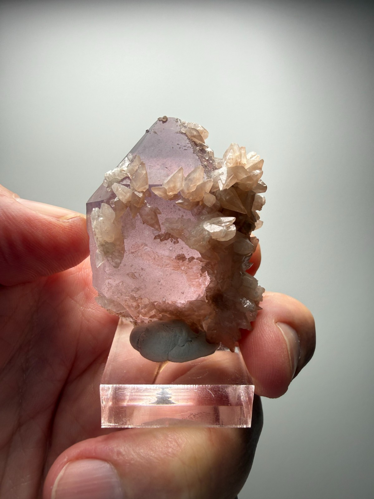 Beautiful Amethyst crystal with Red Calcite- Hubei Province, China! SALE $89!