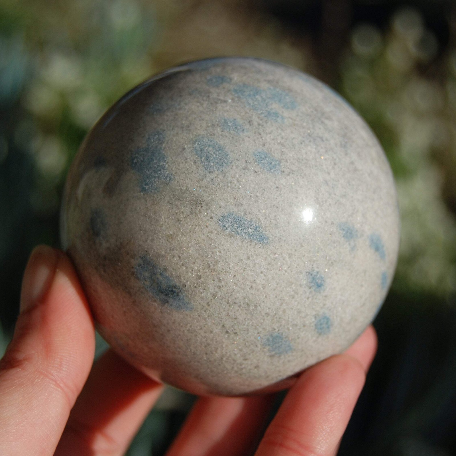 Large Apatite in Cleavelandite Crystal Sphere 2.75in 1.2lb – Stone of Inspiratio