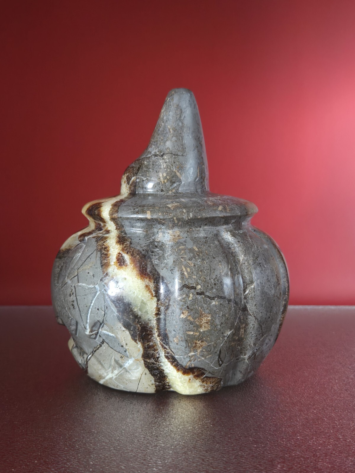 Natural Dragon Septarian Pumpkin Quartz Crystal UV Reactive Reiki Healing 5+LB