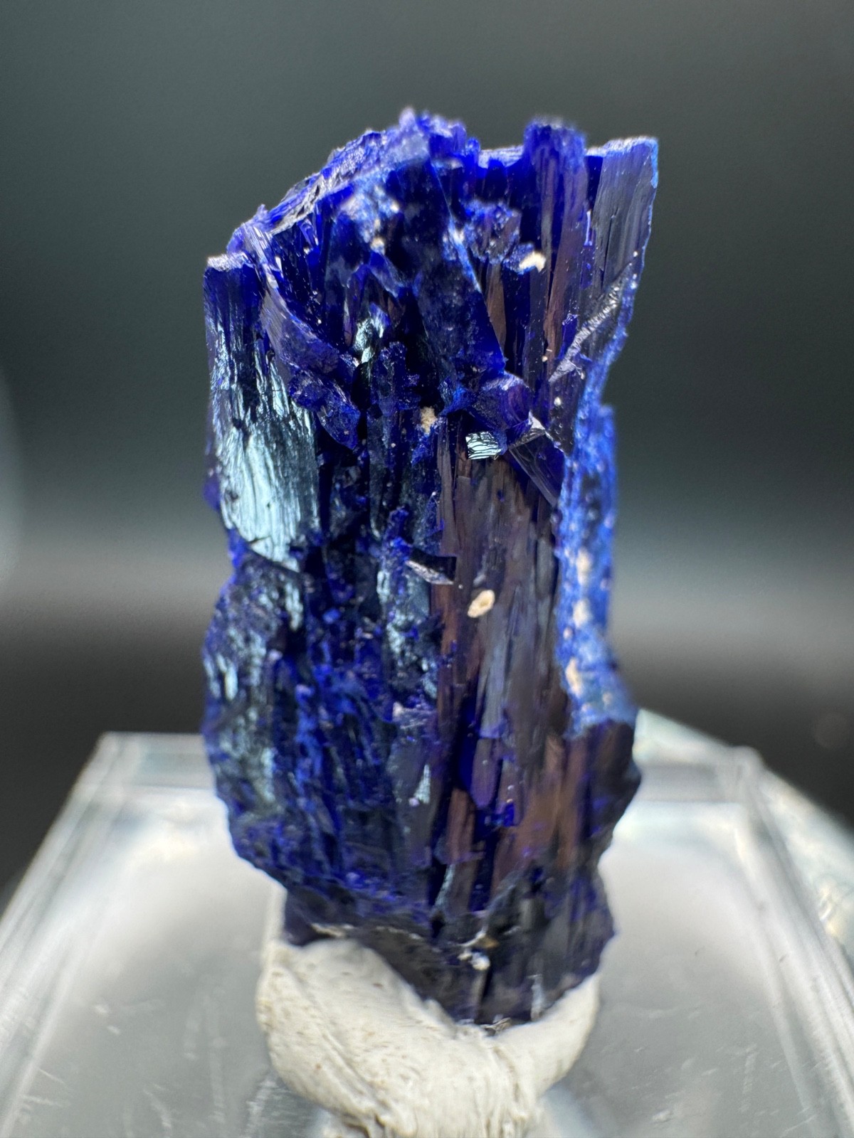 6792 Electric Blue Azurite Crystal Touissit, Morocco 8g