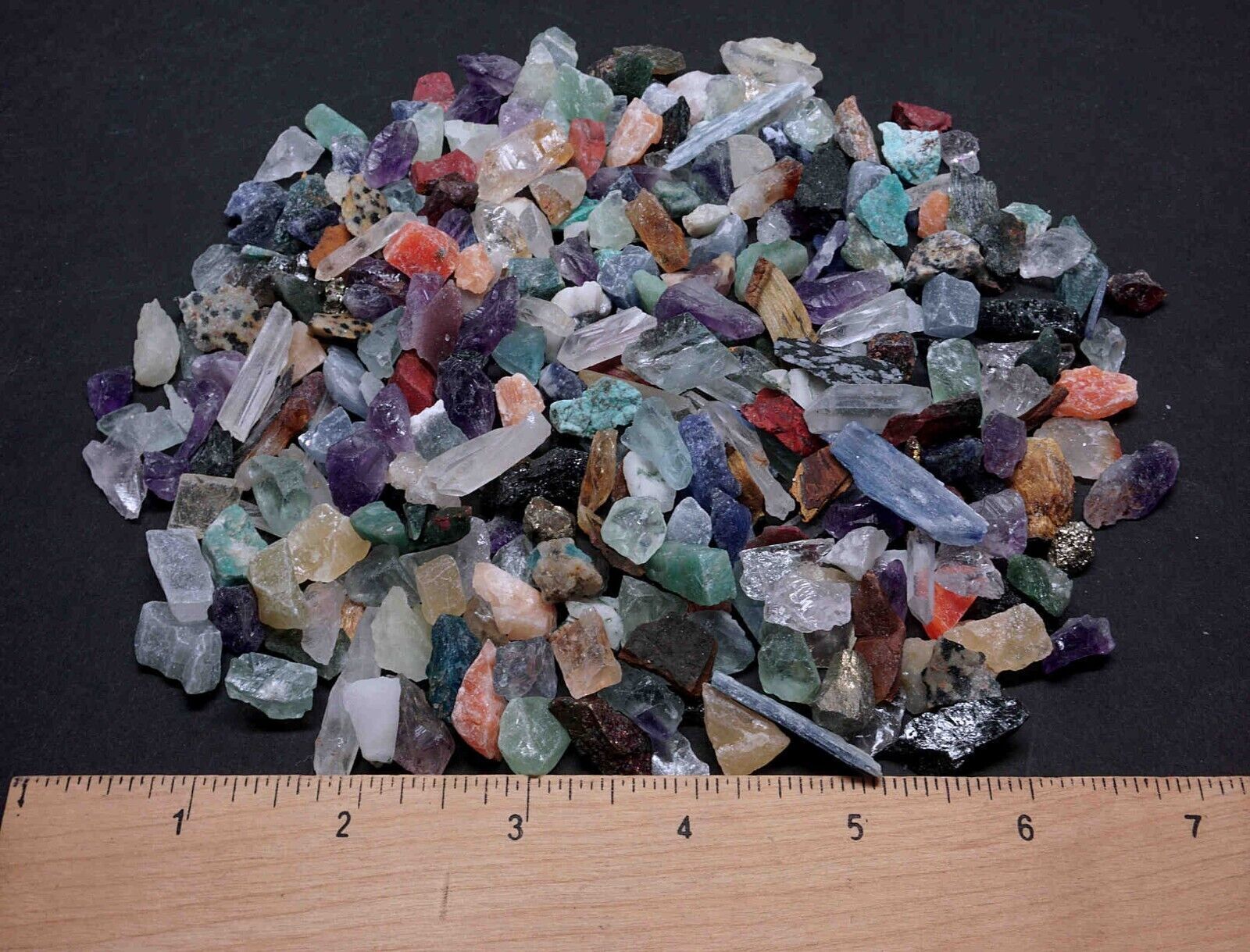 Micro Crafters 1/2 Lb Lot Natural Crystals Mineral Specimens Mixed Gemstones