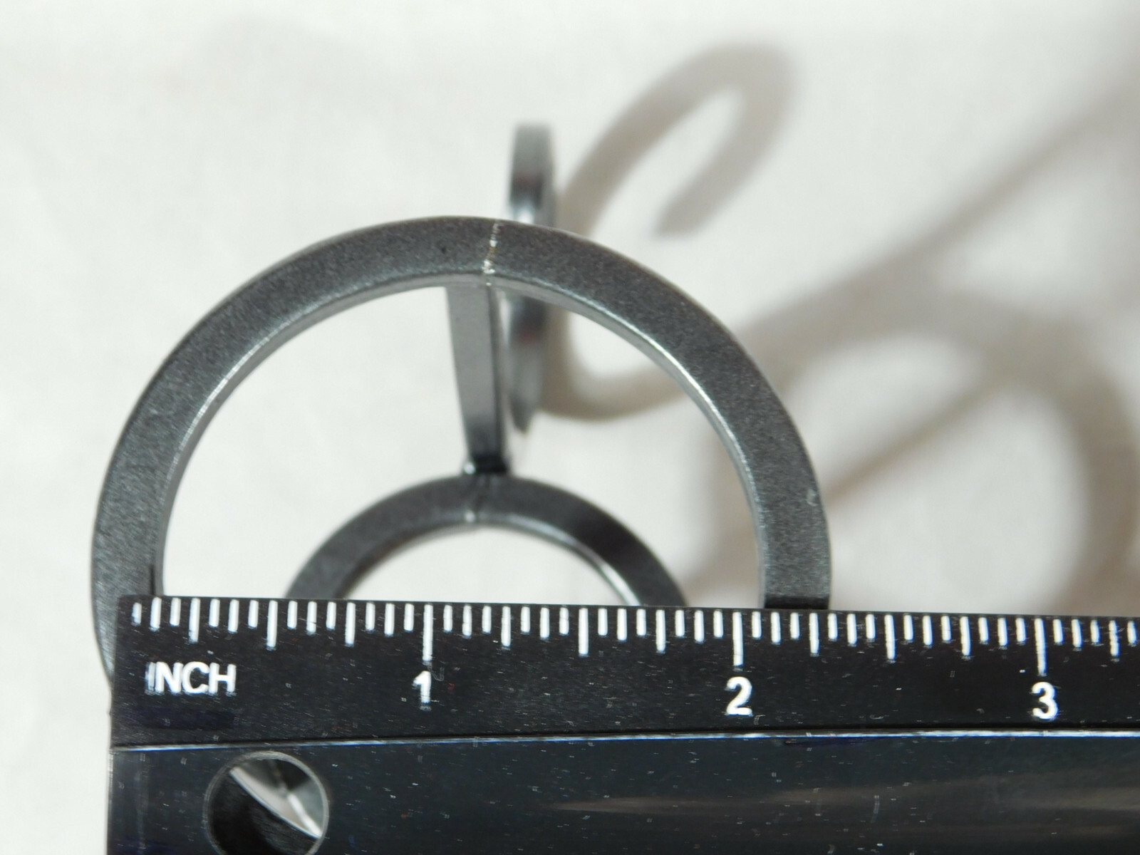 Sphere Display Stand Scroll Design Dark Silver Medium Size