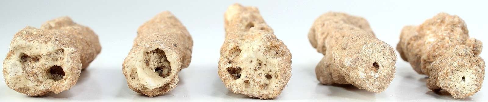 5 Pieces of Rare AAA Algerian Fulgurite (Petrified Lightning) / 76gr / 4109