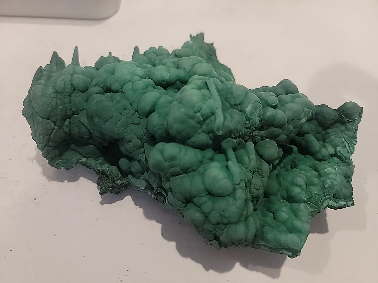 1.5 Pound: Malachite Rough Brain Botryoidal Plume From DRC Africa G