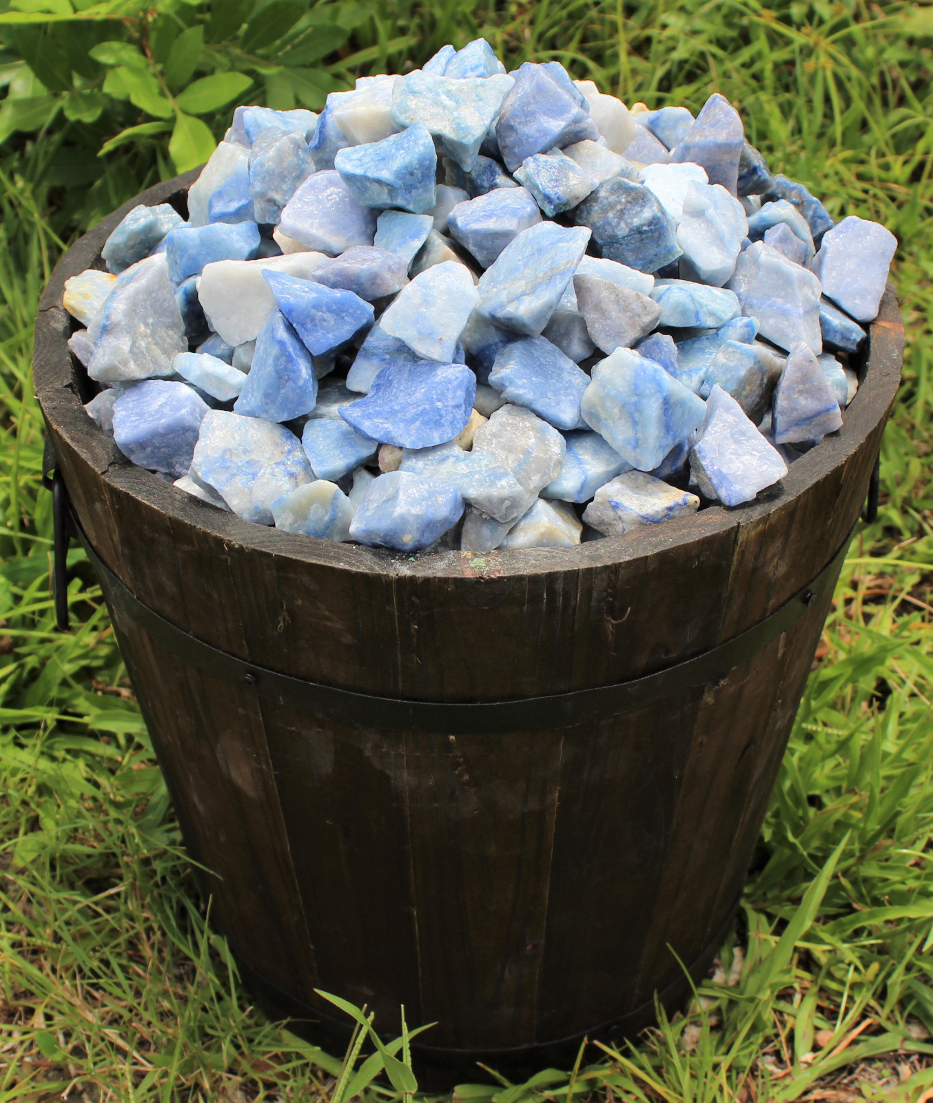5 lb Blue Quartz Rough Crystal (Natural Raw Gemstone) Wholesale Bulk Lot