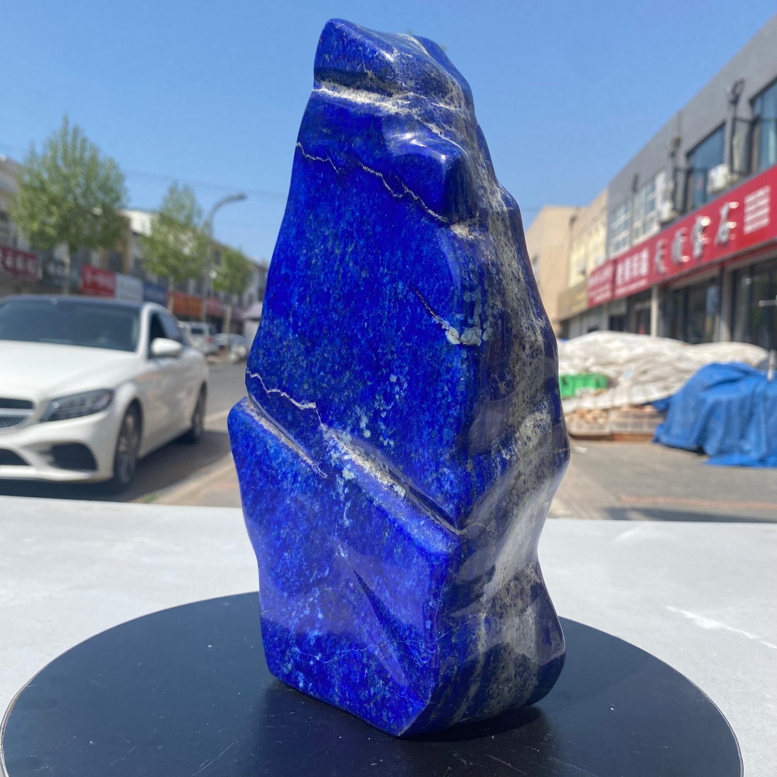 8.2LB Natural Stone Lapis Lazuli Freeform Polished Crystal Mineral Specimen