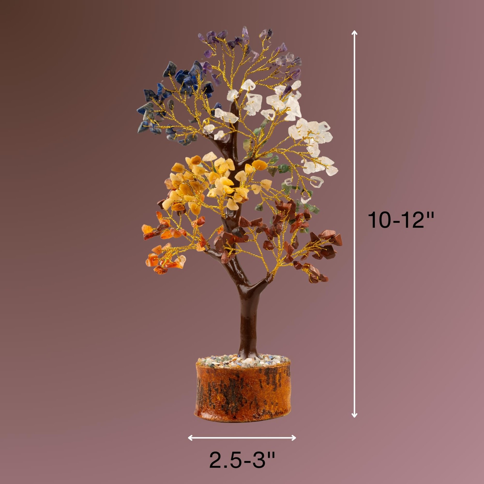 7 Chakra Crystal Tree of Life, Decorative Crystal Tree, Natural Healing Crystal