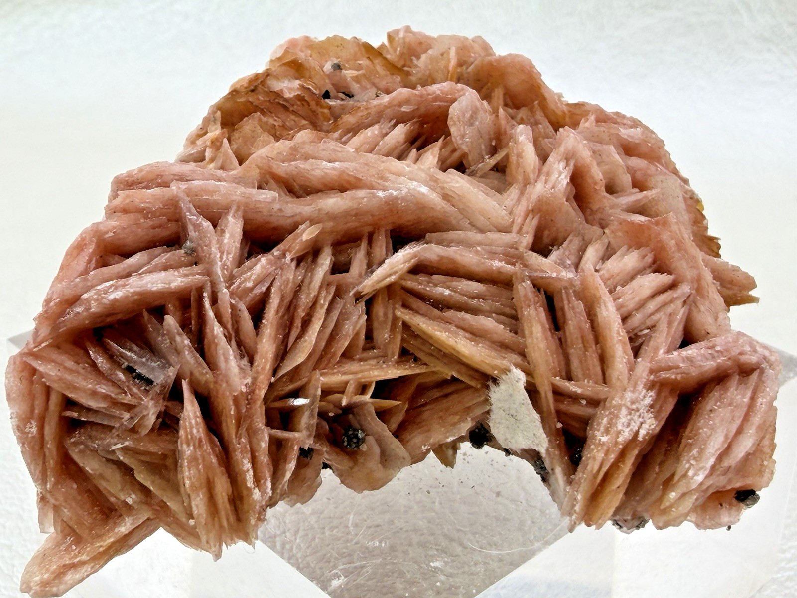 Orange Barite with Galena and Cerussite in Matrix from Morocco 104 g.