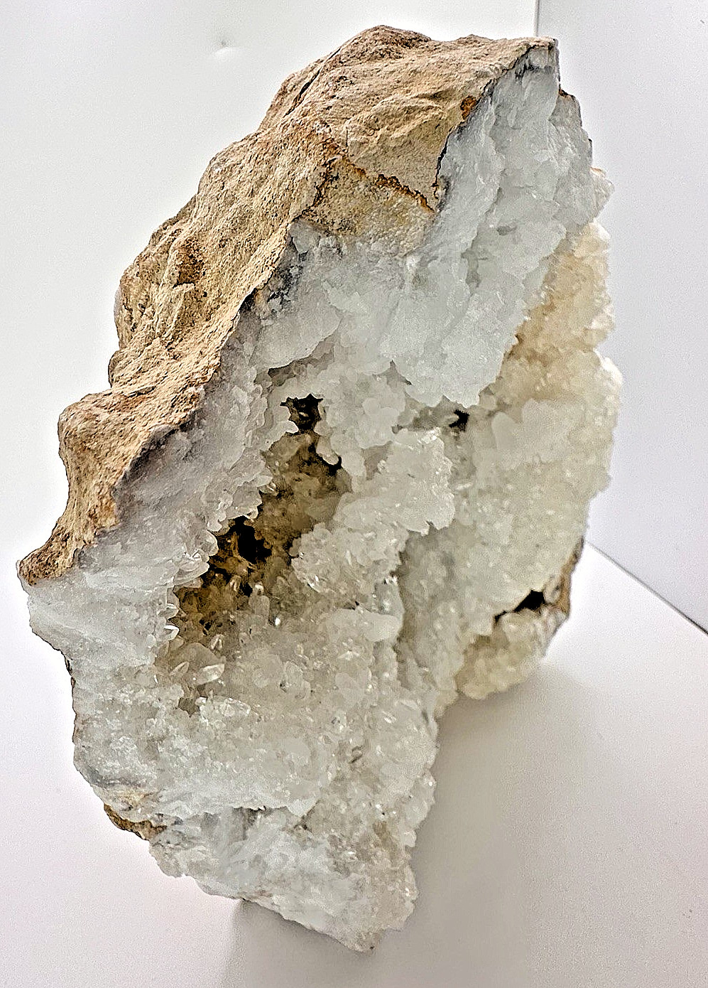 Large 5lb Quartz Geode Cluster Self-Standing Natural Crystal Display Specimen