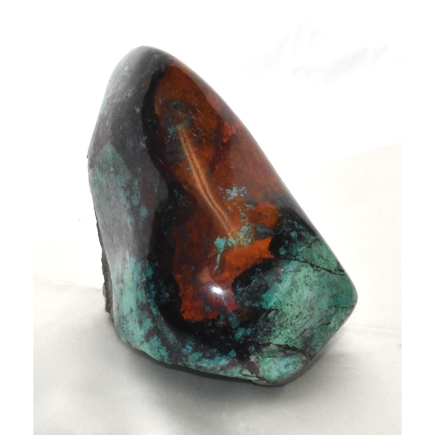 Sonora Sunset Standup Polished Free Form Rock | Mineral Specimens, Orange Teal