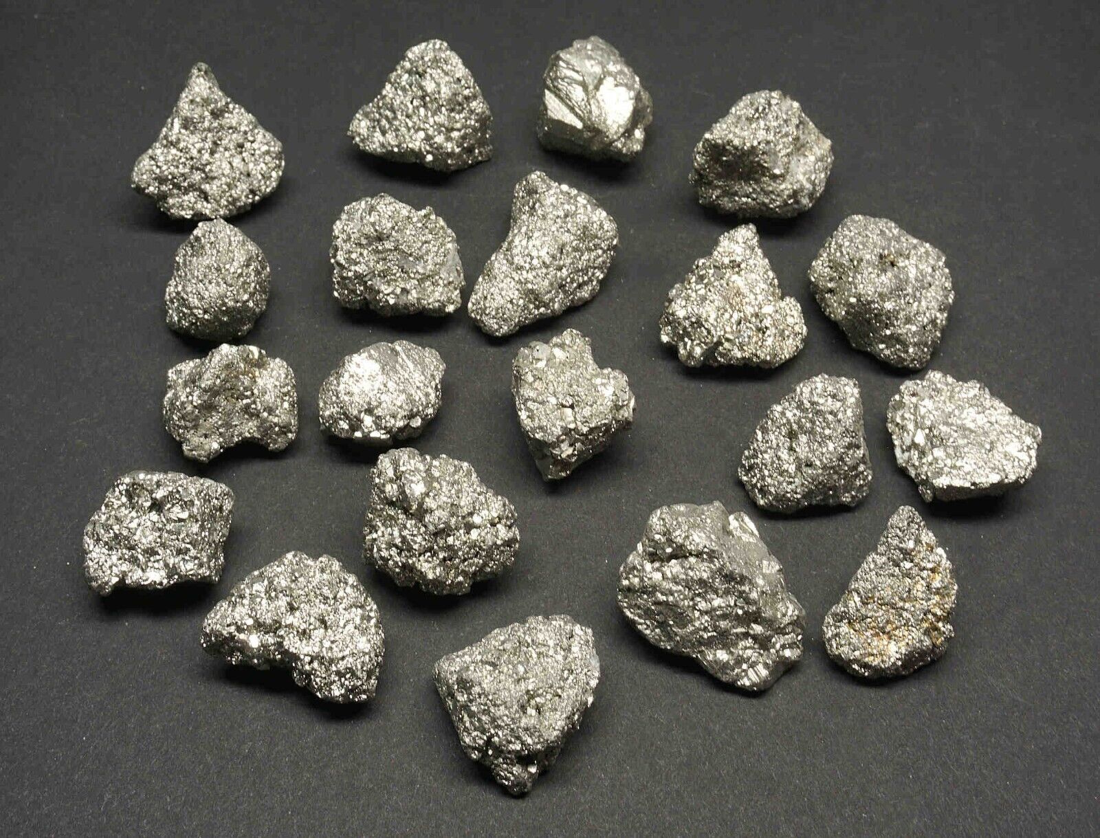 Iron Pyrite 1/4 LB Lots Natural Small Chispa Crystals Fools Gold