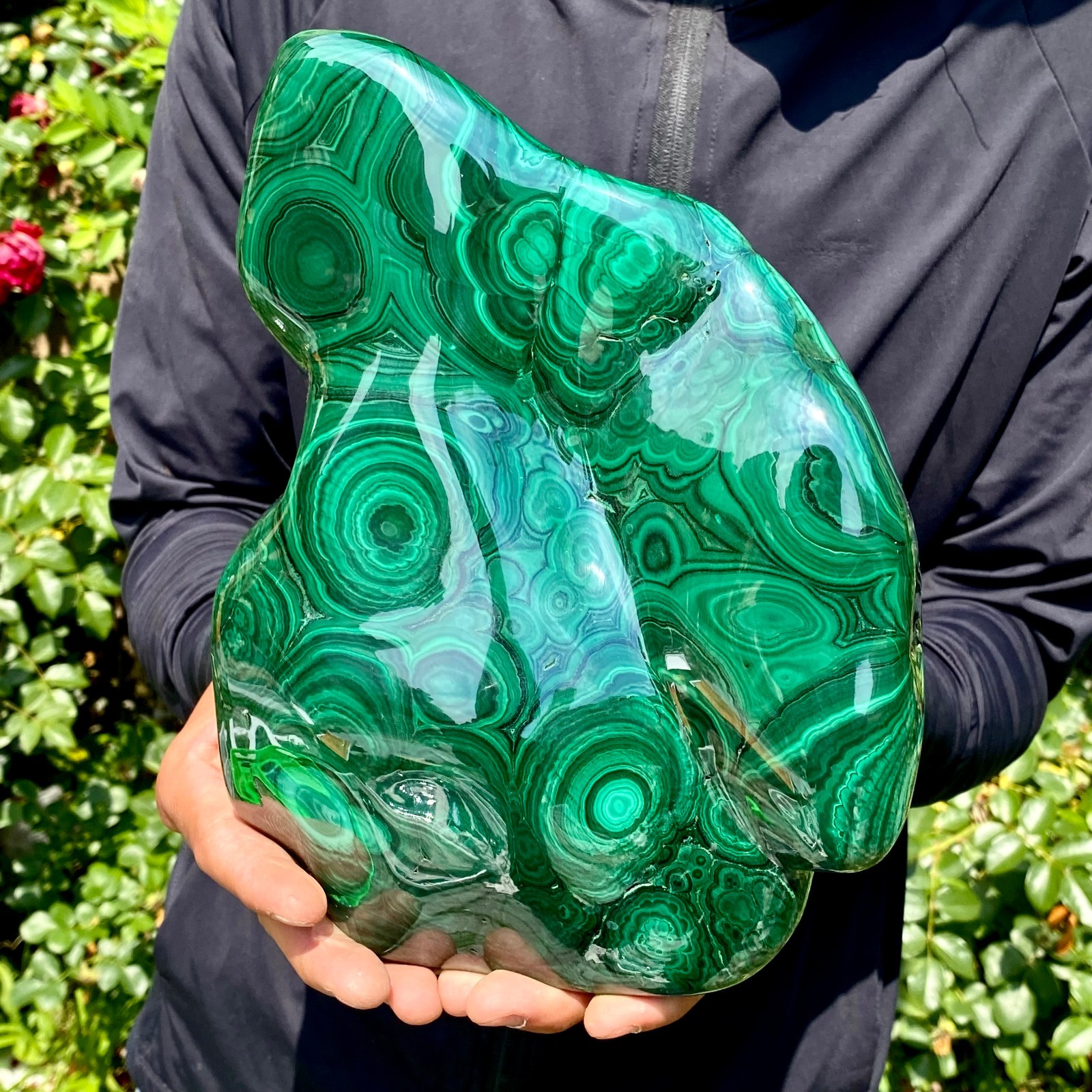 11LB Natural Polished Malachite Mineral freeform specimen Reiki Stone Healing
