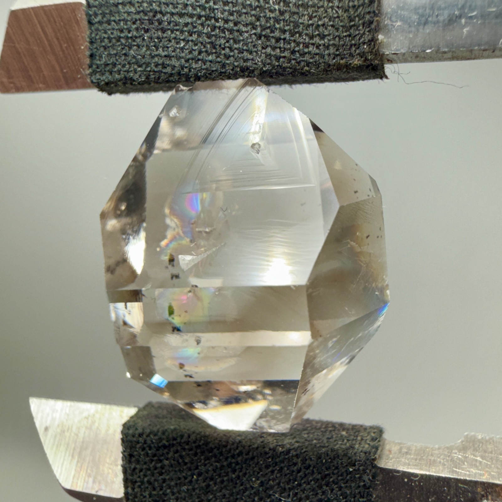 7.46 g A+ Grade Light Smoky Herkimer Diamond Gem, Nearly Flawless!