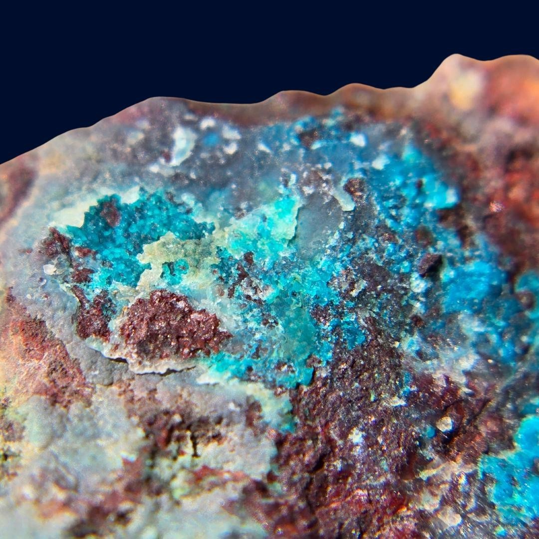 Blue Basin Mine Chrysocolla Copper Ore 302g Nevada Quartz Display Specimen