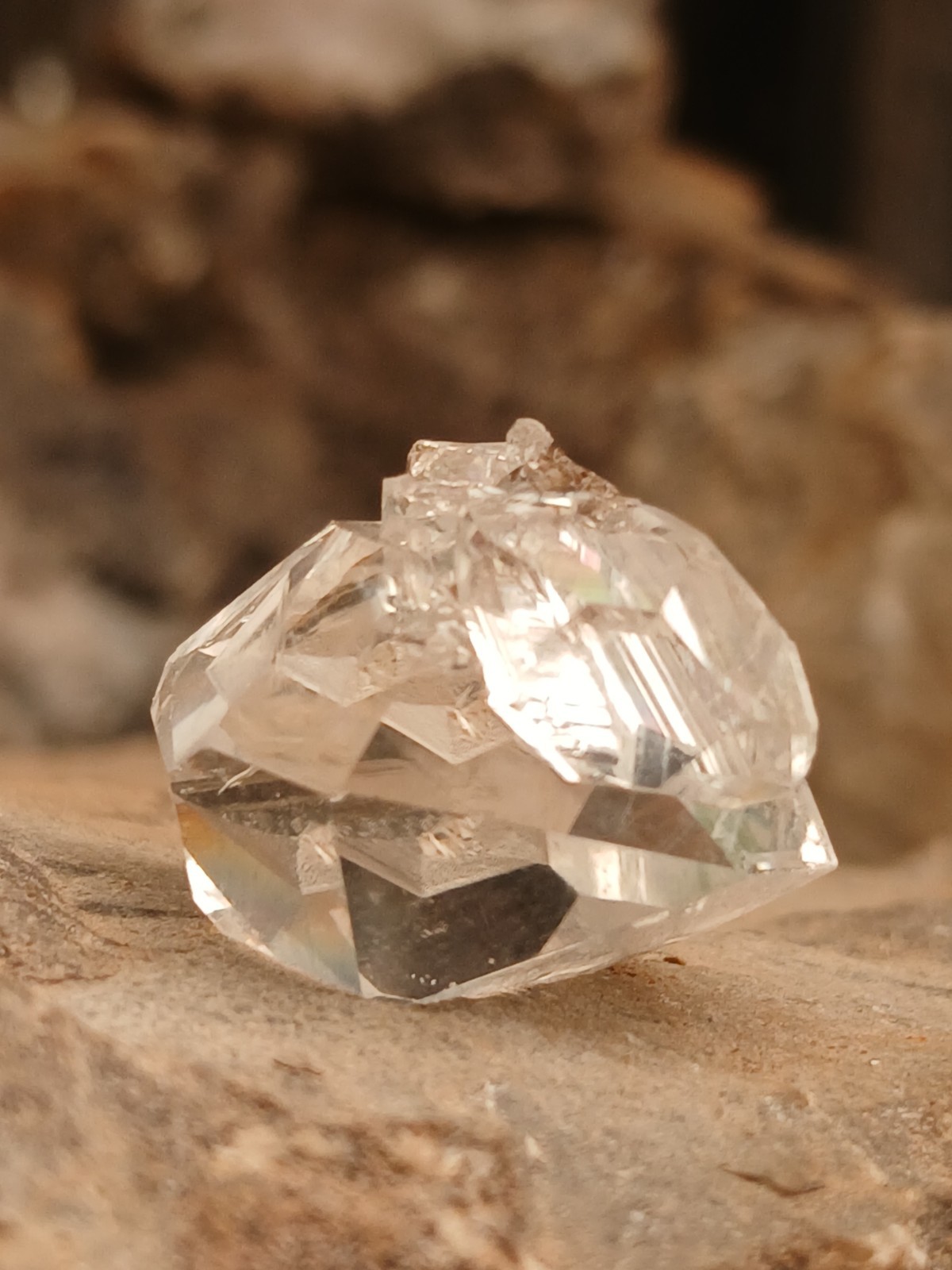 😍 Genuine DT 🌈 Herkimer 💎 6 Crystal Cluster Self Collected In NY ❤️