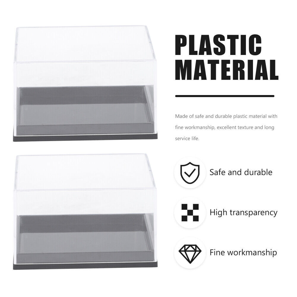 Mineral Display Specimen Box Rectangle Square Display Case Jewelry Organizer USA