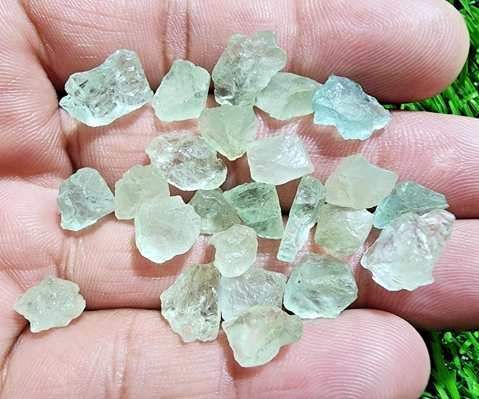 AAA+ Quality Aquamarine Gemstone Rough Lot 8-13mm Loose Stones Jewelry Making