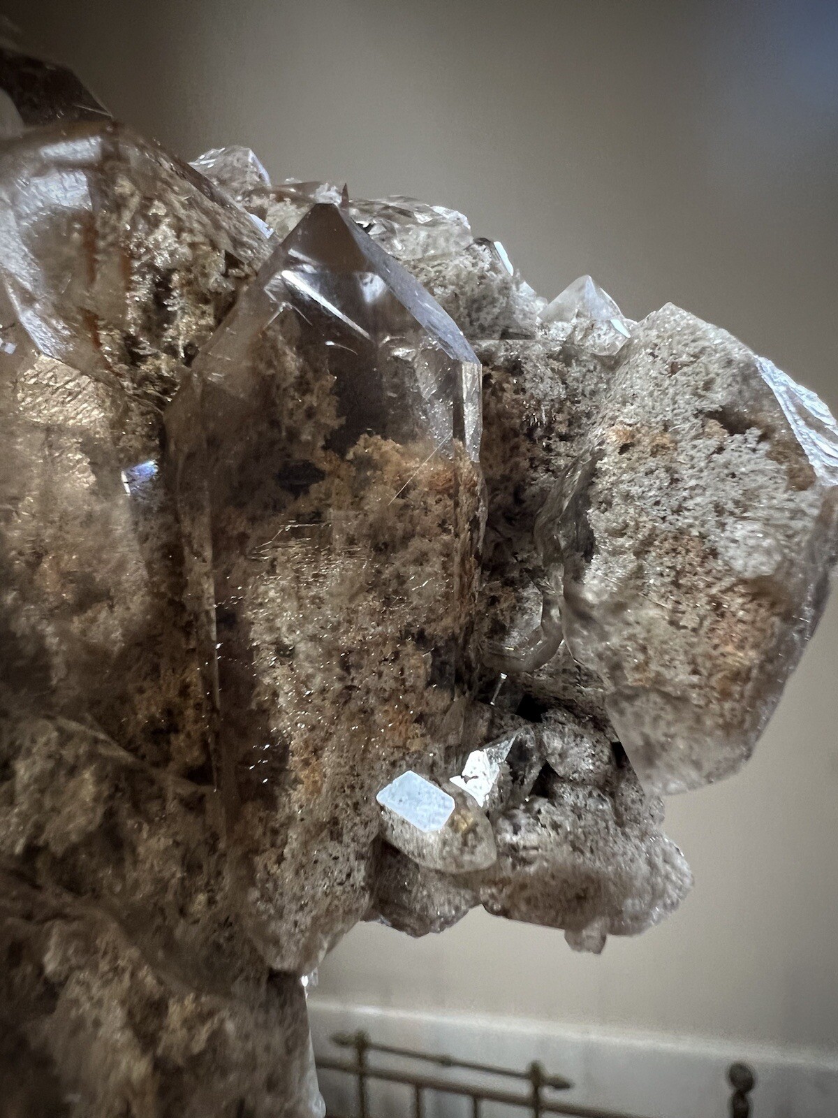 Lodolite Quartz Crystal Inclusion Quartz Natural Smoky Quartz Garden Quartz Braz