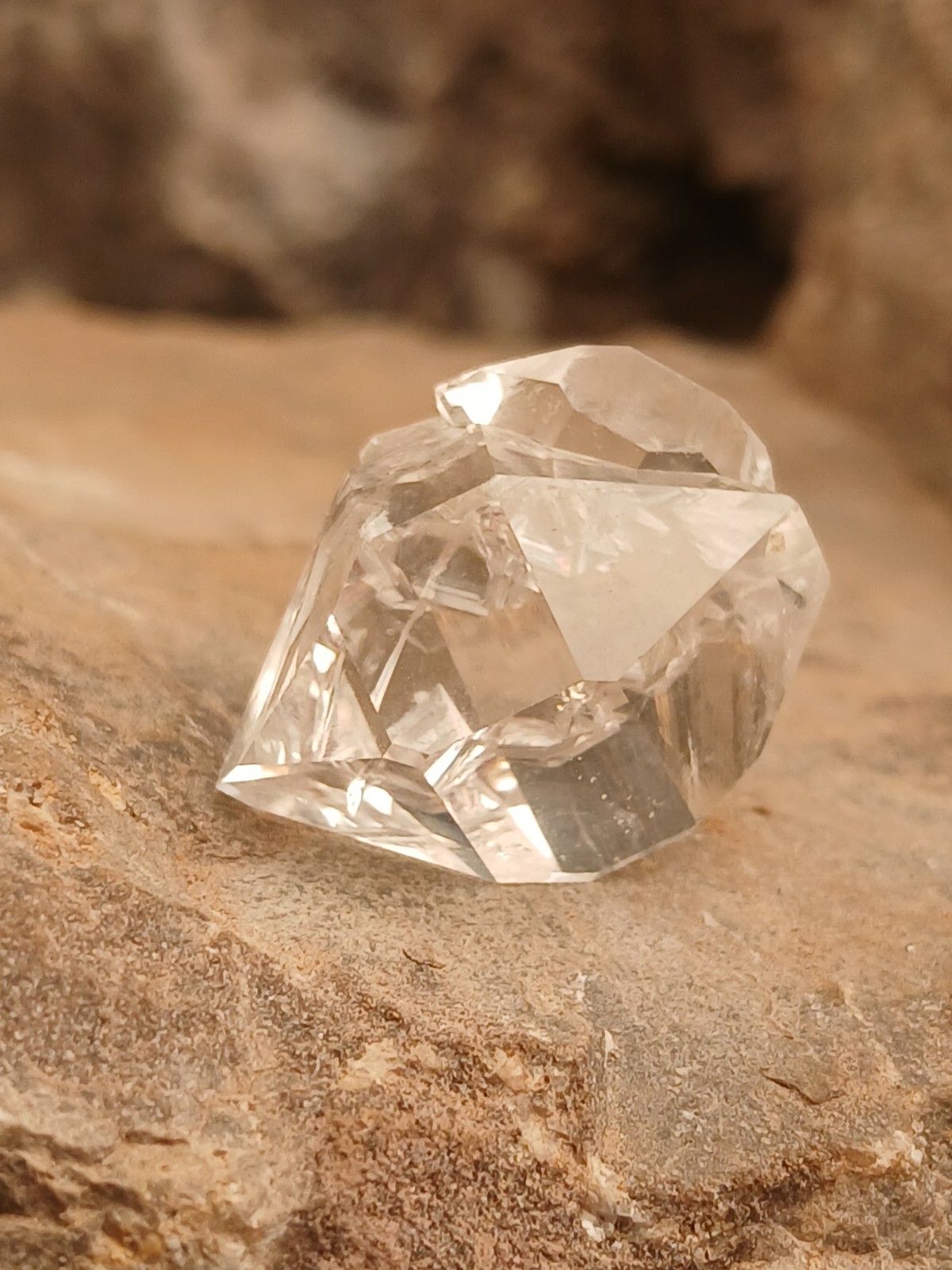 😍 Genuine DT 🌈 Herkimer 💎 6 Crystal Cluster Self Collected In NY ❤️