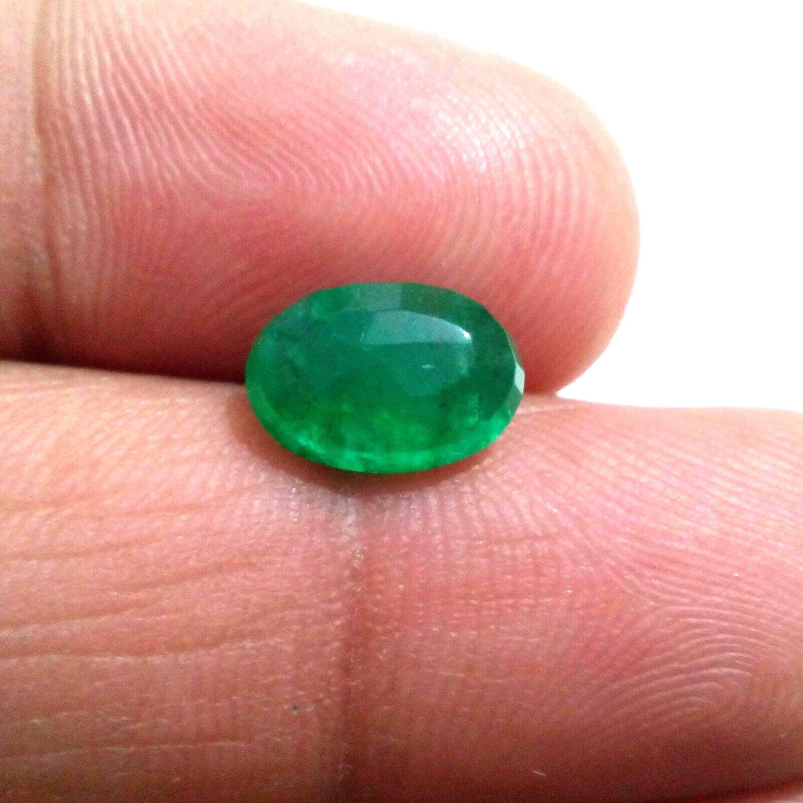 Fabulous Zambian Emerald Oval Shape 2.50 Crt Pretty Green Faceted Loose Gemstone