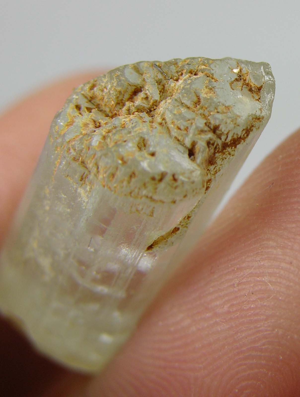 16.00ct Pakistan 100% Natural Terminated Top Aquamarine Crystal Specimen 3.20g