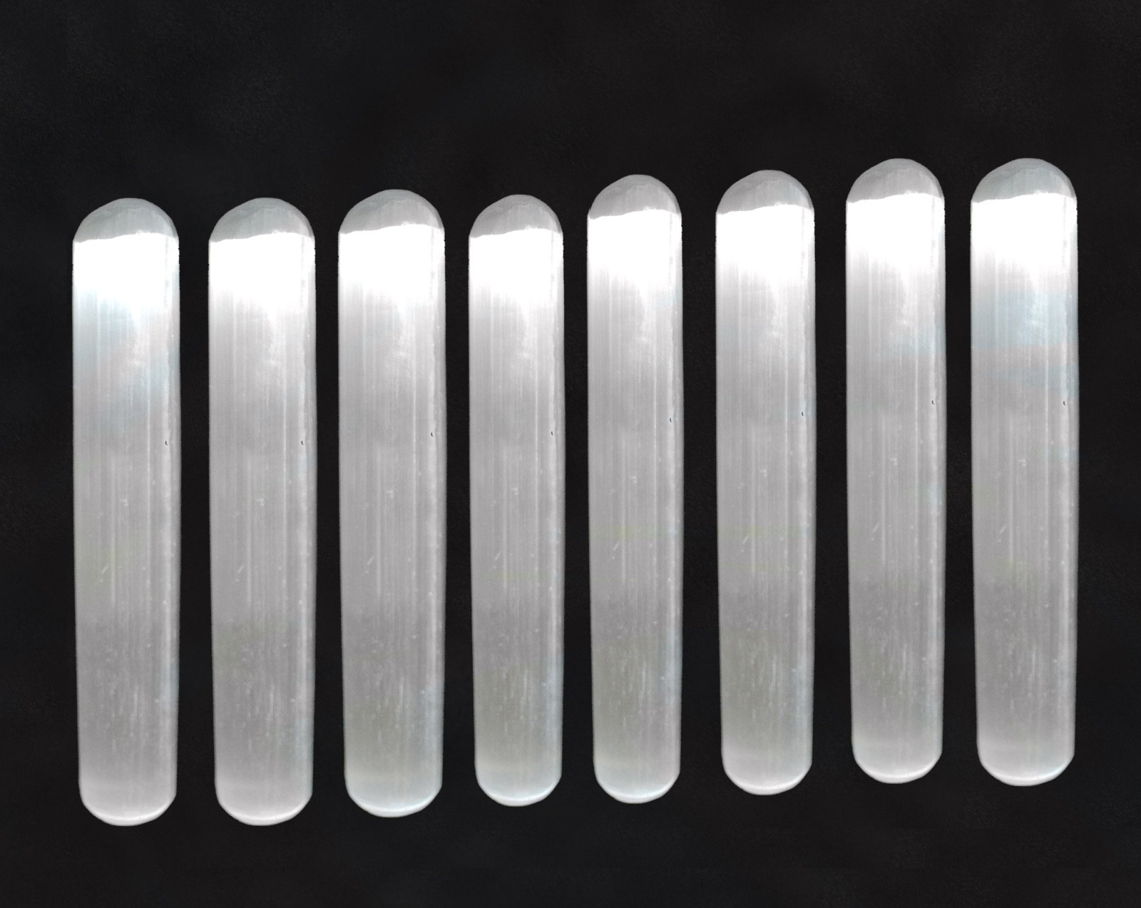 Natural Selenite Crystal Massage Wand ” Smooth Polished Heal LOT of 5 BULK Whole