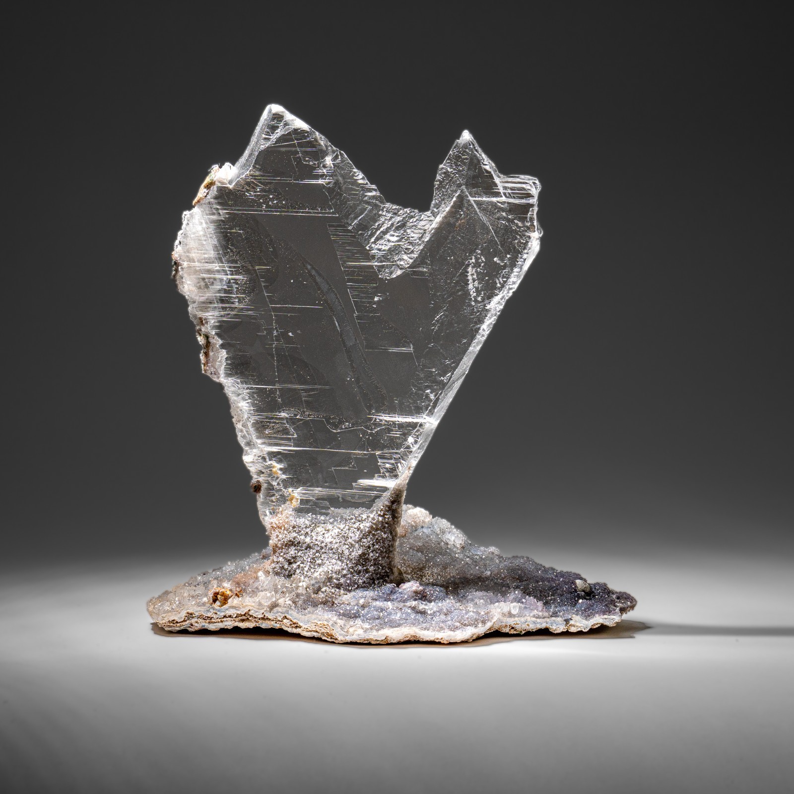 Gypsum Var. Selenite on Matrix from Rio Grande do Sul, Brazil (4.2 lbs)