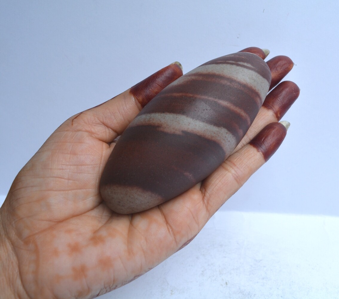 Set of 2 Shiva Lingam, Natural Shiva Lingam, Healing Shiva Lingam Stone~025