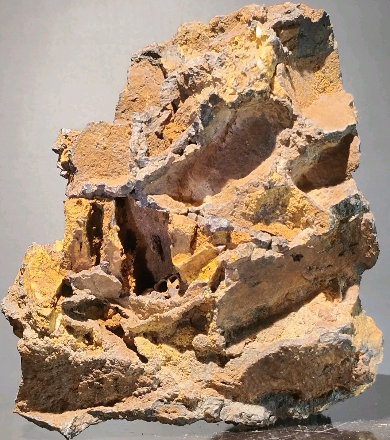 BEAUTIFUL BOXWORK HEMATITE w/ MASSIVE BARITE BALL PYRITE AND GALENA 4lb 12oz