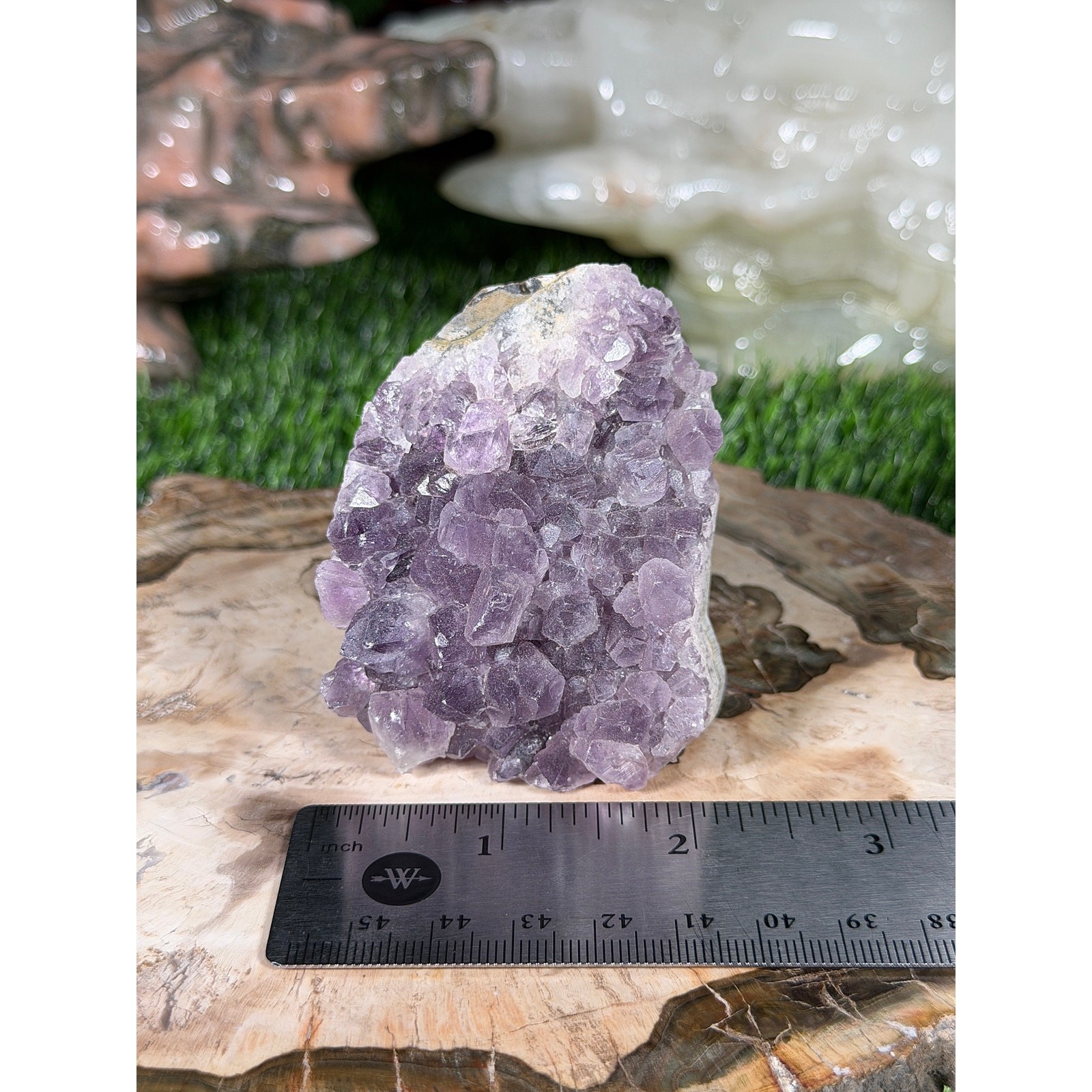 Brazilian Amethyst Crystal Rough Geode 8.1oz