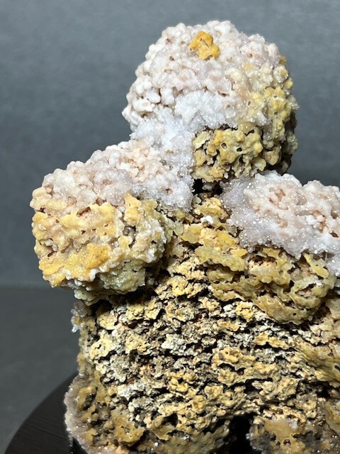 RARE BEAUTIFUL UNIQUE 3 7/16 ” DRUZY AMETHYST STALACTITE FORMATION, URUGUAY